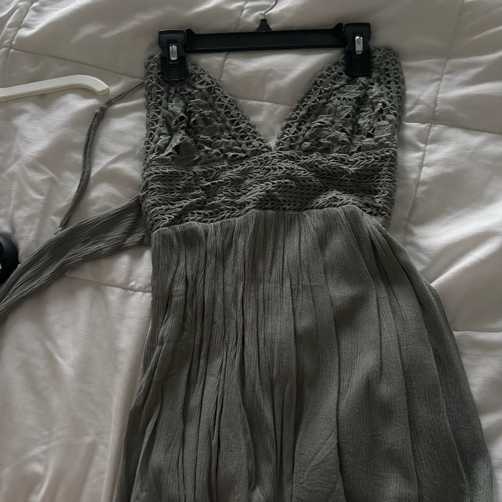 Elegant Gray Lace romper